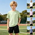 thumbnail image 2 of Toddler Rash Guard Short Sleeve Kids Youth Sun Protection Shirts, UPF 50+ Quick Dry Swimwear for Water Surf, 2 of 10