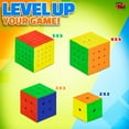 thumbnail image 4 of PointGames Speed Cube Set 4 Pack, 2x2 3x3 4x4 5x5 Beginner to Master, Smooth Turning, Magic 3D Puzzle Cube Game, Development Stimulating Toys, Brain Teaser Puzzles, Bundle Set, 4 of 7