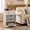 White + Gray, variant on GVN Modern Dresser with 4 Drawers and Open Shelves for Bedroom, Chest Storage Organizer Furniture, Black
