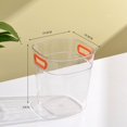 thumbnail image 3 of Transparent Small Trash Cans Lightweight Trash Container for Kitchen Bathroom Bedroom, 3 of 3