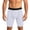 White, variant on hlysgo Mens Compression Shorts Performance Sport Short Athletic Underwear Workout Running Base Layer Shorts Black,M