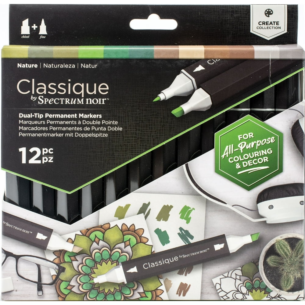 Spectrum Noir Classique Alcohol Markers 12/PkgNature