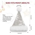 thumbnail image 4 of Christmas hat Santa hat Thick fur edge made of plush Santa hat Christmas hat for adults, 4 of 4