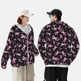 thumbnail image 5 of Picia Breast Cancer Awareness (2) Women's Men's UPF 50+ Sun Protection Hoodie Shirt Long Sleeve SPF Fishing Outdoor UV Hiking Lightweight Shirts-Small, 5 of 9