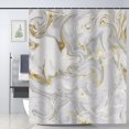 thumbnail image 1 of Marble Shower Curtain Texture Shower Curtains for Bathroom Decorative Abstract Modern Bathroom Curtain with 12Hooks 72"x72", 1 of 7