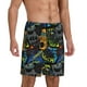 thumbnail image 2 of Balery Off-Road Vehicle Pantalones cortos de pijama de punto de algodón para hombre con cinturilla y bolsillos-XX-Large, 2 of 6