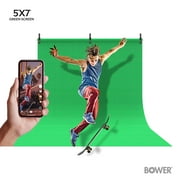 Bower Green Screen Fabric Backdrop for Streaming, Gaming, Broadcasting, and More.