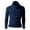 A-Blue437, variant on Wxolcjlv T-Shirt For Mens Personalized Long Sleeve High Neck Base Layer Stylish Stand Collar Wear Tee,Size M-3XL