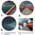 thumbnail image 3 of Designart "Orange and Grey Road" Nautical & Beach Canvas Art Print, 3 of 5