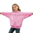thumbnail image 3 of NAISIBABY Kids Valentine's Day Hoodie, Long Sleeve Pullover Funny Letter Graphic Boys Girls Fashion Tops Pink 5T, 3 of 7