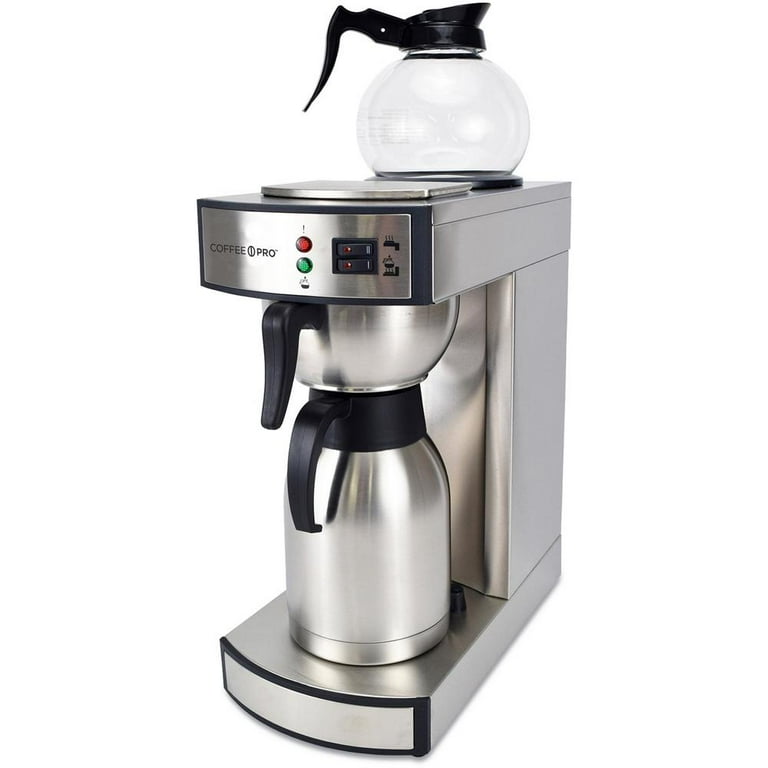 Coffee Pro Commercial Coffeemaker - 2.32 quart - Stainless Steel - Stainless Steel Body Coffee Pro Commercial Coffeemaker - 2.32 quart - Stainless Steel - Stainless Steel Body