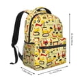 thumbnail image 2 of Wukai Funny Construction Vehicles Laptop Backpack Casual Travel Backpack Large School Bag for College, Business,Travel-One Size, 2 of 5
