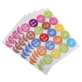thumbnail image 3 of Minkissy 5 Sheets Number Bubble Stickers Assorted Color Waterproof Wrapping, 3 of 7