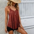 thumbnail image 4 of Neewe Women's Basic Tank Tops Cami Tank Summer Sleeveless Tops Round Neck Camisole Pleated Shaping Top-Wine 3XL, 4 of 6
