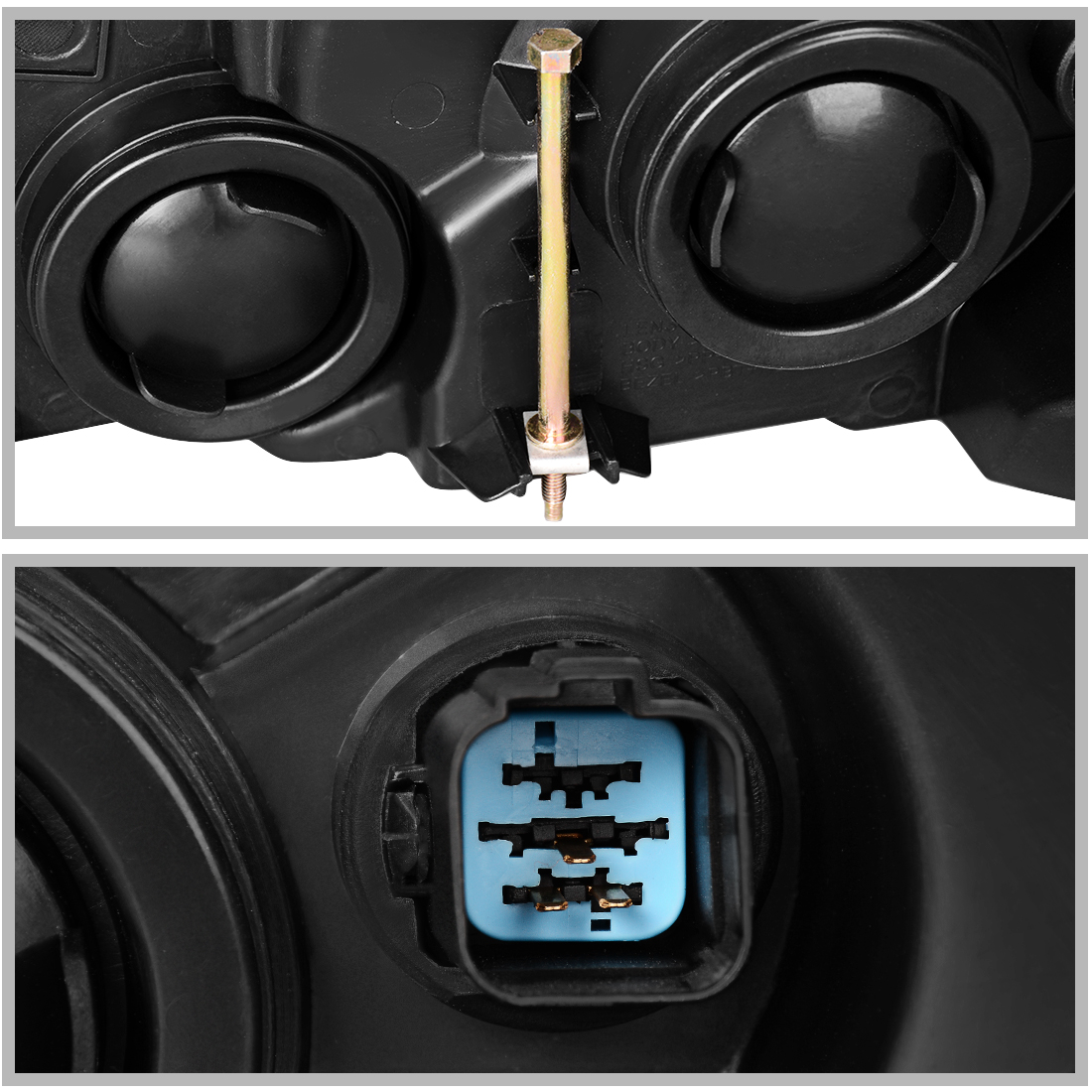 RVNI Headlight Assembly for 2003 2004 2005 2006 ford Expedition Black Housing Clear Lens