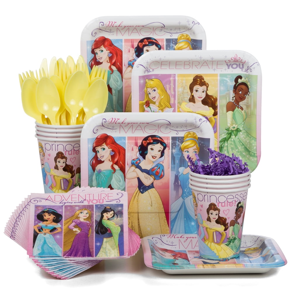 Disney Princess Party Standard Tableware Kit Serves 8