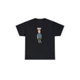 thumbnail image 2 of [Relajación en casa] Camiseta gráfica "OKAY" de Bobby Hill, King of the Hill: algodón grueso, negra con estampado blanco, ropa informal cómoda y elegante para el día a día, para correr o andar en bici, 2 of 6