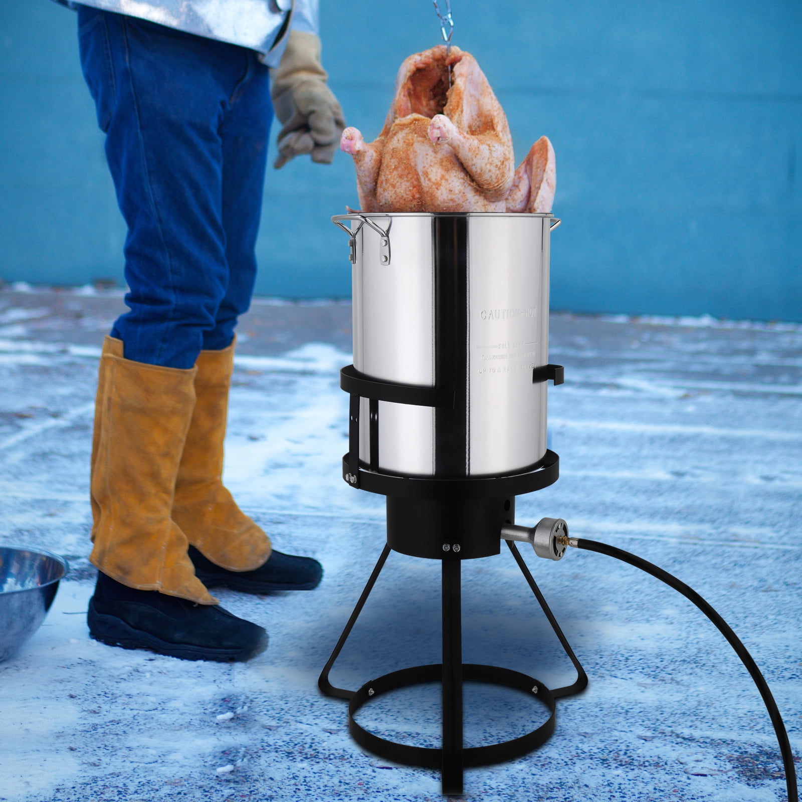 Ktaxon Outdoor Cooker, Aluminum Turkey Fryer Pot 30QT, Ideal for Ktaxon Outdoor Cooker, Aluminum Turkey Fryer Pot 30QT, Ideal for