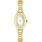 Timex Women's Diamond Accent Gold-Tone Dress Watch