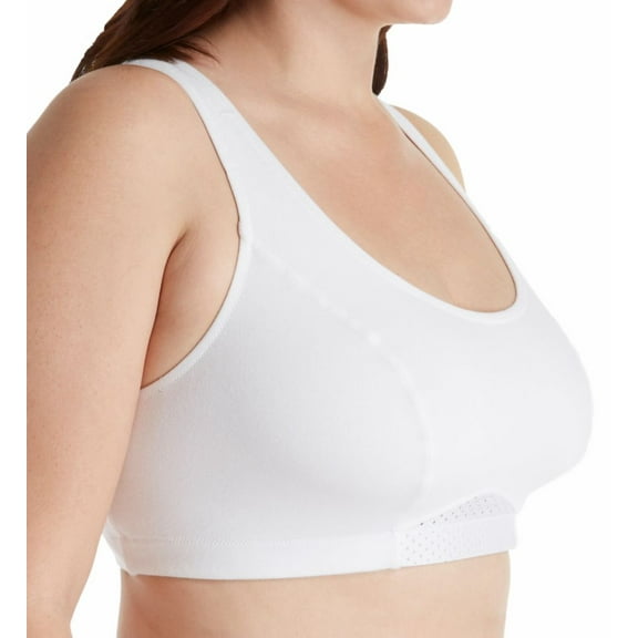 Women's Bestform 5016092 Cross Trainer Back Support Plus Size Sports Bra (White 48)