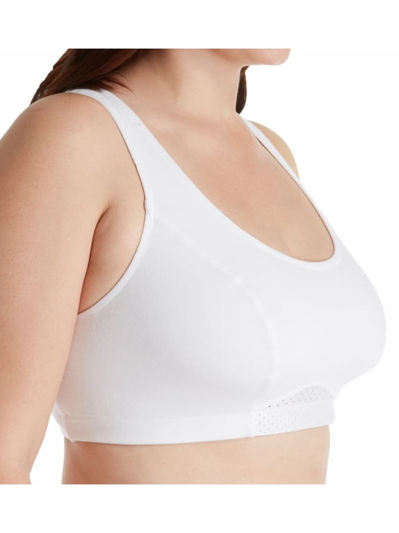 Women's Bestform 5016092 Cross Trainer Back Support Plus Size Sports Bra (White 48)