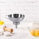 thumbnail image 4 of CTIRCHIU Embudo De Acero Inoxidable Para Cocina Uso Doméstico Trasvase Limpio De Líquidos Aceite Y Vino, 4 of 8