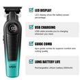 thumbnail image 3 of Cortadora de pelo VGR V-996 para hombre, inalámbrica con motor de 7000 RPM, color verde, 3 of 8