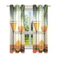 thumbnail image 7 of Yayeee Window Curtains Set of 2 for Living Room Light Filtering 63"x42", Mid Century Glasses, 7 of 7