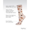 thumbnail image 3 of MeMoi I'd Like S'more Please Bamboo Blend Crew Socks - Womens - Female, 9-11, Hemp Heather, 3 of 7