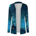 thumbnail image 5 of WXLWZYWL Halloween Cardigans for women 2024 Ghost Pumpkin Bat Spide Web Witch Graphic Coats Long Sleeve Lightweight Tops Open Front Fall Jackets, 5 of 5