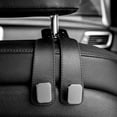 thumbnail image 3 of PU LEATHER Car Seat Headrest Hook for Vehicle,Multifunctional Backseat Organizer Hanger for Hanging Handbag Purse Coat Grocery Bag Gray 7 Inch, 3 of 8