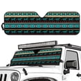 thumbnail image 2 of HUIACONG Sunshade Windshield for Wrangler TJ JK Windshield Sunshade Visor Mat for Jeep Wrangler TJ JK JKU 1996-2018 Sun Shade Screen Accessories Blue Aztec Tribal, 2 of 6