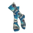 thumbnail image 4 of Pofeuu Starry Sky Cloud Bulldog Print Stockings, Adult Running Hiking Socks for Youth and Adult-One Size, 4 of 8