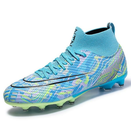 Men Soccer Shoes Spikes Football Shoes For Younth Ankle Boots Athletic Sneaker 3D761G