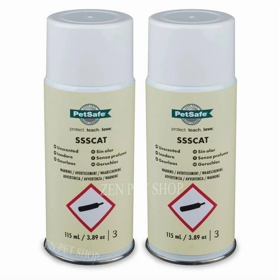 PetSafe SSSCAT Spray Replacement Can Only for Dogs and Cats, Training Repellent Refill, 2 Pack