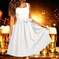 thumbnail image 2 of XIAOCHA Womens Polka Dot Skirt High Waist Midi Skirt Daily Casual Outfit, 2 of 4