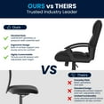 thumbnail image 6 of Flash Furniture Fundamentals Big & Tall Swivel LeatherSoft Office and Gaming Chair, Black, 6 of 19