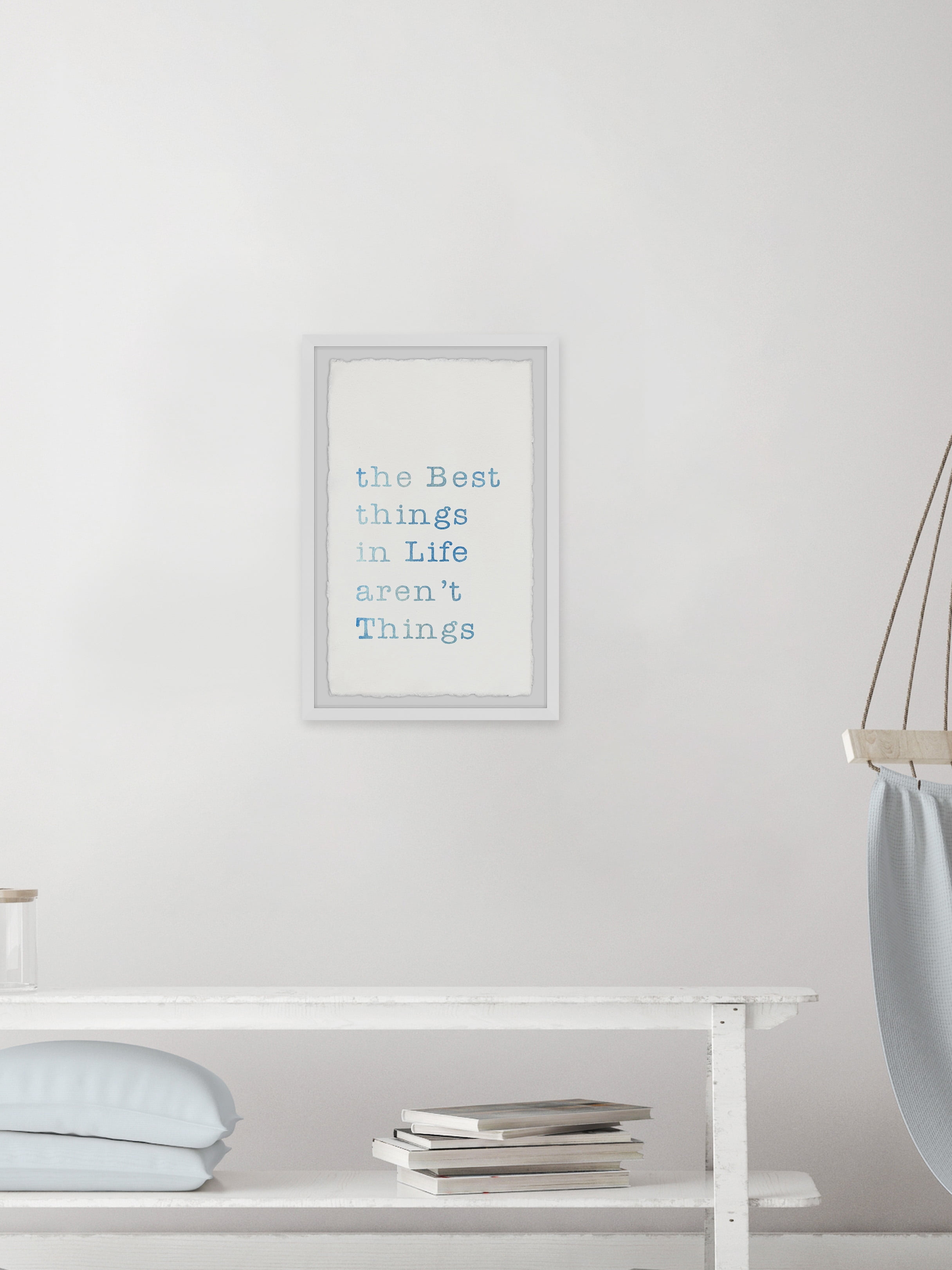 Marmont Hill The Best Things In Life Framed Wall Art, 24.00" x 1.50"
