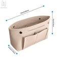 thumbnail image 4 of Gustave Felt Purse Organizer Insert Handbag & Tote Organizer, Bag in Bag, Perfect for Speedy Neverfull and More (8.7"x5.9"x3.7", Beige), 4 of 11