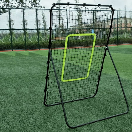Clearance! Baseball Trainer - Practice Pitchback Net for Pitching Hitting Batting Throwing, Youth Multi-Angle Baseball Return Rebounder, Softball Pitch Back Training Equipment with Strike Zone,