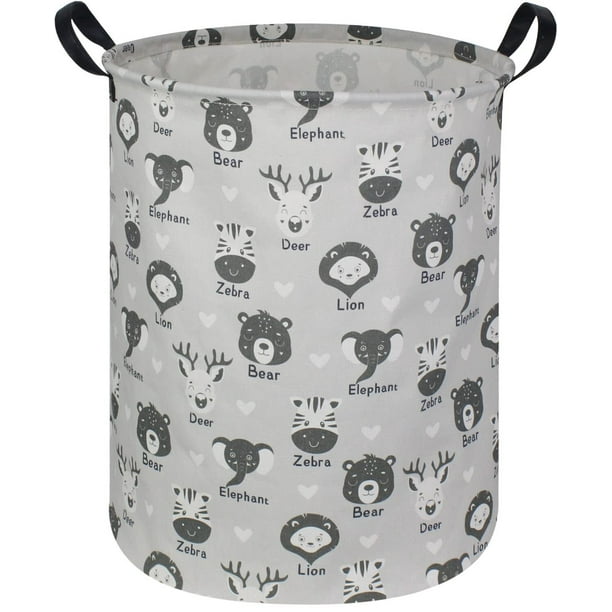 Cesta de lavandería para niños, cesta plegable de lona, cesta de almacenamiento para niños, para el hogar, oficina, organizador de juguetes, decoración del hogar