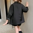 thumbnail image 4 of Big Girls' Casual With Spring Fall Small Suit Jacket Clothing Black Size 8-9T, 4 of 9