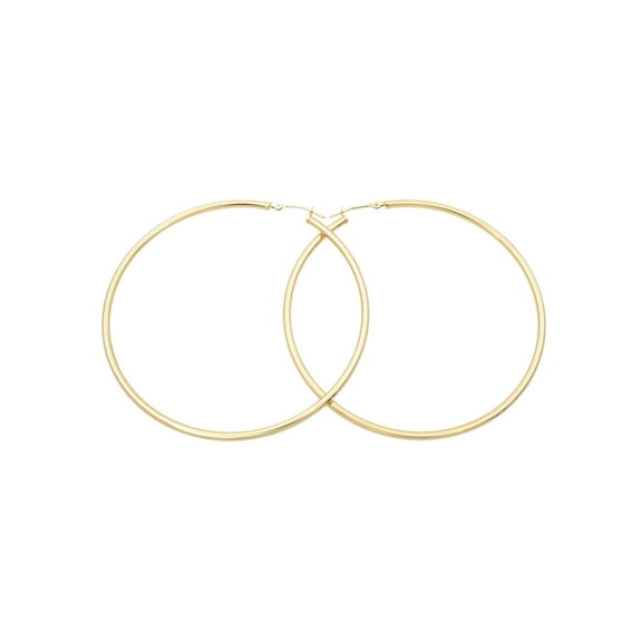Rachel Koen 14K Yellow Gold Large Hoop Earrings 2.2inch