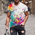 thumbnail image 2 of T-shirt à Manches Courtes Imprimé pour Hommes Col Rond Mode Décontractée Manches Courtes, 2 of 5