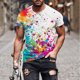 thumbnail image 2 of Camisetas de Manga Corta para Hombre Imprimir Cuello Redondo Camiseta de Moda Casual, Camiseta de Disfraz de Poliéster para Uso Al Aire Libre, Diario Y de Verano de Primavera, 2 of 5