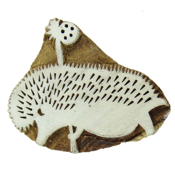 Handcarved Printing Block Wooden Texile Stamp Animal Stamp Wood Blockprint