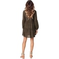 thumbnail image 3 of Vestido túnica de verano para mujer, escote en V, vestidos casuales fluidos y holgados, 3 of 5