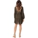 thumbnail image 3 of Vestido túnica de verano para mujer, escote en V, vestidos casuales fluidos y holgados, 3 of 5
