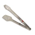 thumbnail image 1 of Starfrit Flipper Tongs, Multi-Use Tongs, Stainless Steel, Strainer Holes, Flat Scraper End, Smart Lock,, 1 of 4