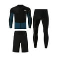 thumbnail image 3 of Men's Plus Size Wetsuit 3 Piece Set - Split Long Sleeve Zip Trousers, Color Blocking, Polyester - Surfing/Snorkeling, Stretchy/Breathable, L-XXXXXL, 3 of 3